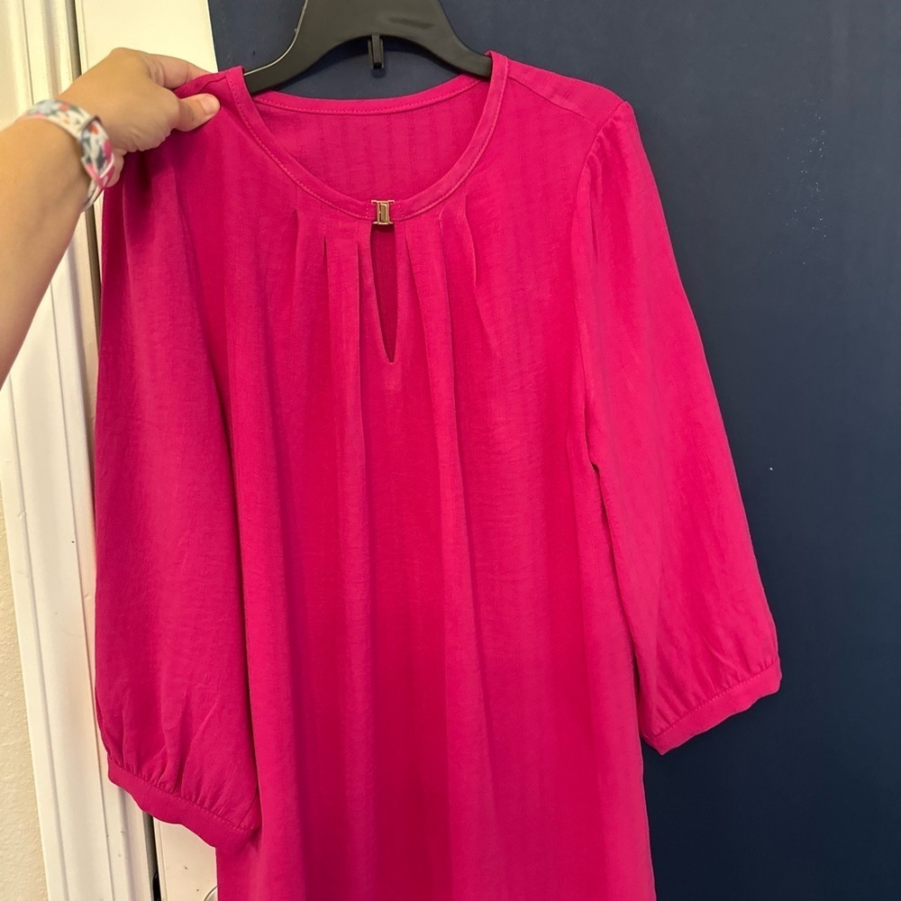 Women's Hot Pink Blouse - Picture 1 of 4